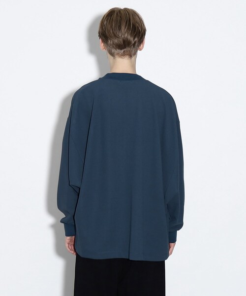 tk.TAKEO KIKUCHI(ティーケータケオキクチ)の「◆ジョーゼットドルマンカットソー(Tシャツ/カットソー・メンズ・ブラック/ホワイト/ブルー・88)」の13枚目の写真