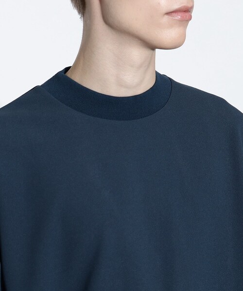 tk.TAKEO KIKUCHI(ティーケータケオキクチ)の「◆ジョーゼットドルマンカットソー(Tシャツ/カットソー・メンズ・ブラック/ホワイト/ブルー・88)」の4枚目の写真