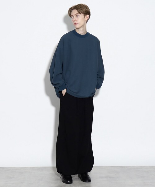 tk.TAKEO KIKUCHI(ティーケータケオキクチ)の「◆ジョーゼットドルマンカットソー(Tシャツ/カットソー・メンズ・ブラック/ホワイト/ブルー・88)」の19枚目の写真