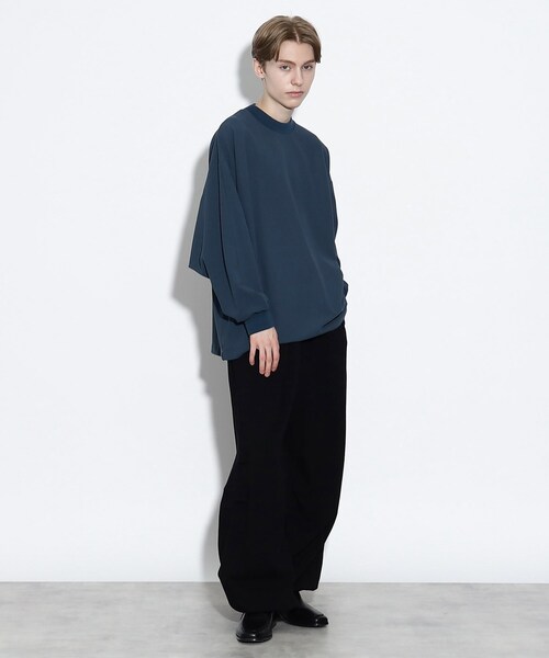 tk.TAKEO KIKUCHI(ティーケータケオキクチ)の「◆ジョーゼットドルマンカットソー(Tシャツ/カットソー・メンズ・ブラック/ホワイト/ブルー・88)」の18枚目の写真