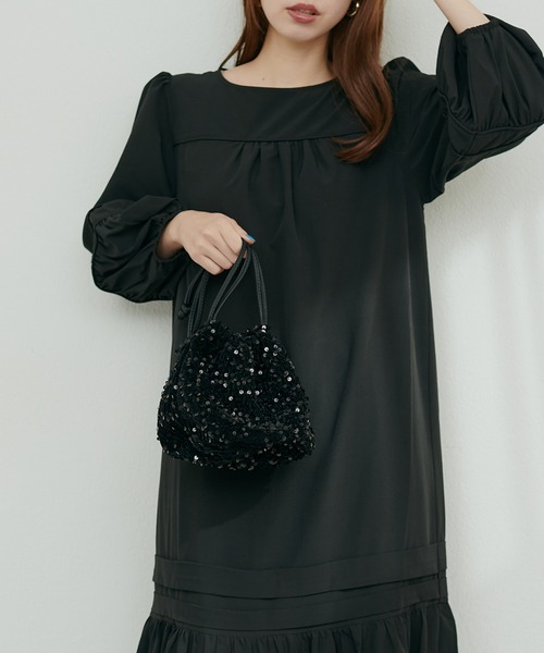 natural couture（ナチュラルクチュール）の「メタリックマルチミニショルダーバッグ（ショルダーバッグ・レディース・シルバー/ブラック・FREE）」の9枚目の写真