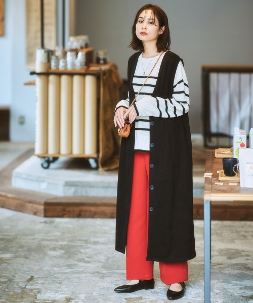 nissen（ニッセン）の「3WAYスエード調ジャンパースカート（ジャンパースカート・レディース・ブラック/モカ/キナリ/カーキ・LL/L/M/S）」の5枚目の写真