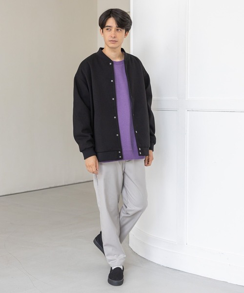 LAKOLE（ラコレ）の「ウーリーテックスタジャン / 704566（スタジャン・メンズ・モカ/ライトグレー/グリーン/ブラック・MEDIUM/LARGE/X-LARGE）」の5枚目の写真