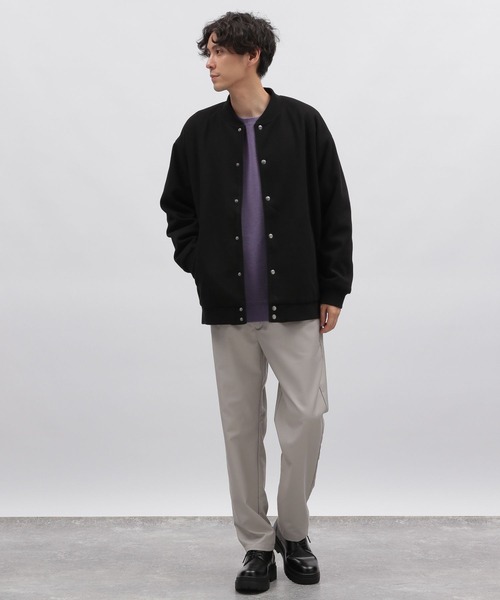 LAKOLE（ラコレ）の「ウーリーテックスタジャン / 704566（スタジャン・メンズ・モカ/ライトグレー/グリーン/ブラック・MEDIUM/LARGE/X-LARGE）」の9枚目の写真