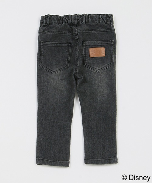 petit main(プティマイン)の「【Disney】膝パッチデニム(デニムパンツ・キッズ・ブラック/ブルー・110cm/130cm/120cm/80cm/90cm/100cm)」の3枚目の写真