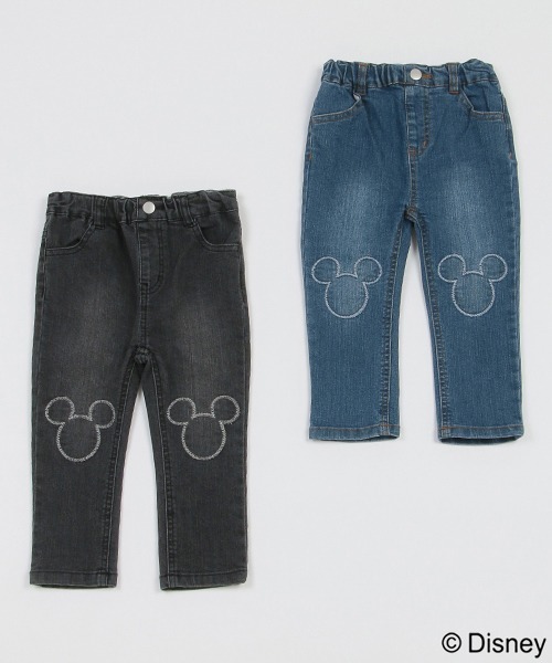 petit main(プティマイン)の「【Disney】膝パッチデニム(デニムパンツ・キッズ・ブラック/ブルー・110cm/130cm/120cm/80cm/90cm/100cm)」の9枚目の写真
