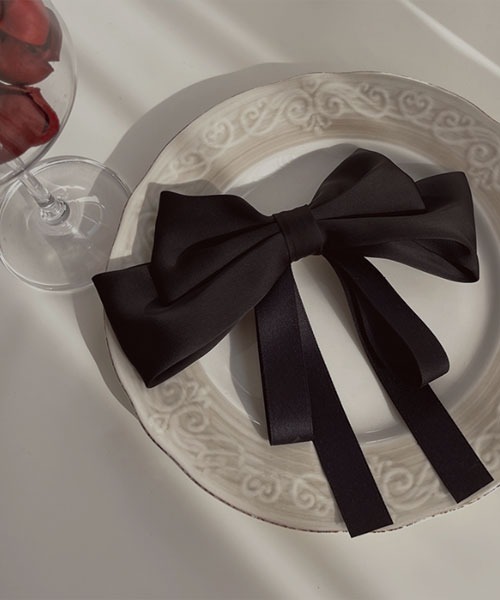 VIBGYOR Women(ヴィブジョー ウィメン)の「【resonance】リボン クラシカル バレッタ(バレッタ/ヘアクリップ・レディース・アイボリー/ブラック/レッド/オフホワイト・FREE)」の15枚目の写真