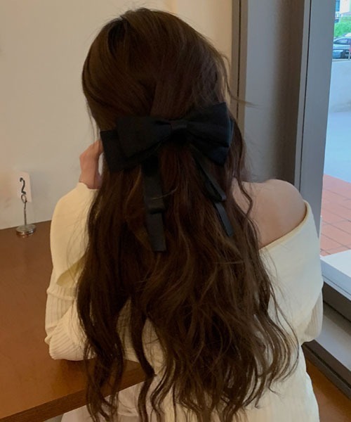 VIBGYOR Women(ヴィブジョー ウィメン)の「【resonance】リボン クラシカル バレッタ(バレッタ/ヘアクリップ・レディース・アイボリー/ブラック/レッド/オフホワイト・FREE)」の14枚目の写真