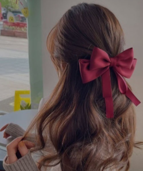 VIBGYOR Women(ヴィブジョー ウィメン)の「【resonance】リボン クラシカル バレッタ(バレッタ/ヘアクリップ・レディース・アイボリー/ブラック/レッド/オフホワイト・FREE)」の17枚目の写真