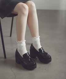 LibertyDoll 厚底バックルベルトローファー