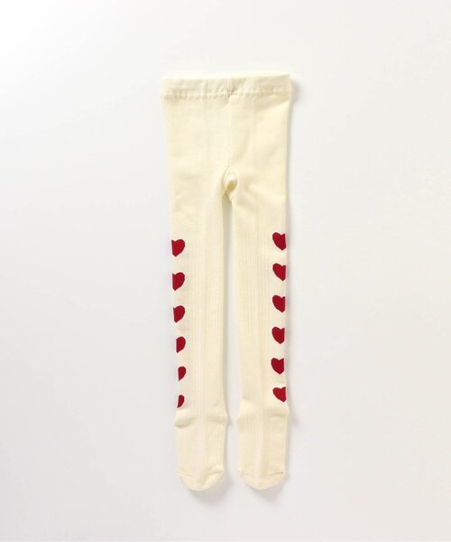 BREEZE（ブリーズ）の「サイド柄ラインタイツ（タイツ/ストッキング・キッズ・パープル/グレー/アイボリー・140/80/100/120）」の6枚目の写真