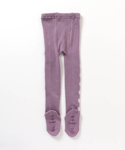 BREEZE（ブリーズ）の「サイド柄ラインタイツ（タイツ/ストッキング・キッズ・パープル/グレー/アイボリー・140/80/100/120）」の11枚目の写真
