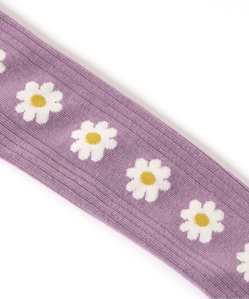 BREEZE（ブリーズ）の「サイド柄ラインタイツ（タイツ/ストッキング・キッズ・パープル/グレー/アイボリー・140/80/100/120）」の13枚目の写真