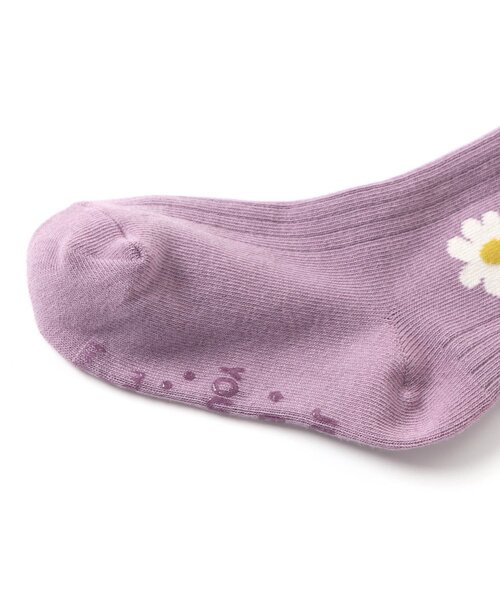 BREEZE（ブリーズ）の「サイド柄ラインタイツ（タイツ/ストッキング・キッズ・パープル/グレー/アイボリー・140/80/100/120）」の14枚目の写真