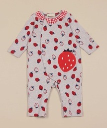 いちごジャカードカバーオール