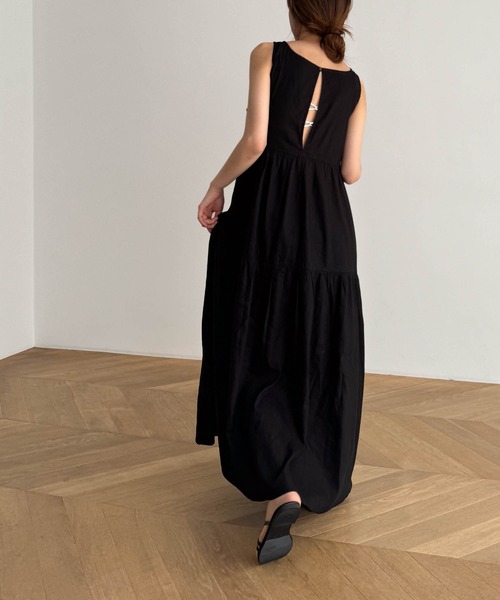 CANAL JEAN（キャナルジーン）の「El mar　リブバッククロスカップインブラトップ（キャミソール・レディース・ホワイト/ブラック/ネイビー・ONE SIZE）」の10枚目の写真