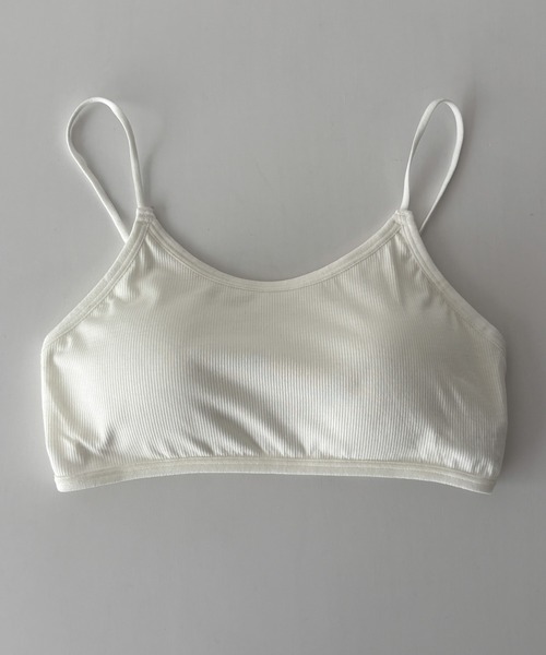 CANAL JEAN（キャナルジーン）の「El mar　リブバッククロスカップインブラトップ（キャミソール・レディース・ホワイト/ブラック/ネイビー・ONE SIZE）」の6枚目の写真