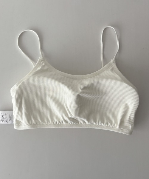 CANAL JEAN（キャナルジーン）の「El mar　リブバッククロスカップインブラトップ（キャミソール・レディース・ホワイト/ブラック/ネイビー・ONE SIZE）」の4枚目の写真