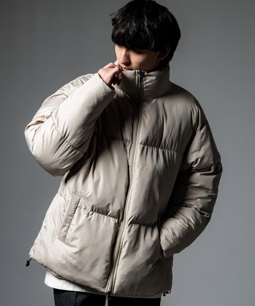 オーバーサイズファイバーダウンジャケット中綿ブルゾン