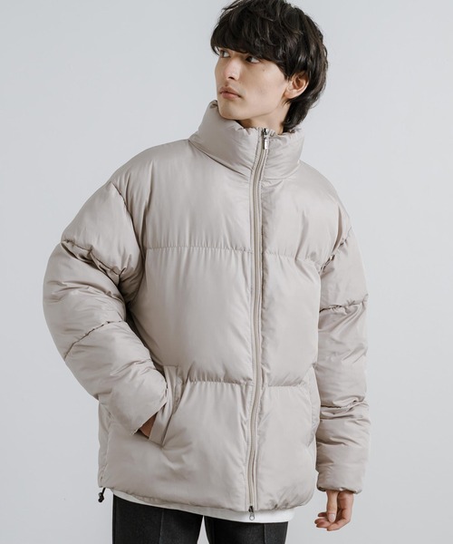 オーバーサイズファイバーダウンジャケット中綿ブルゾン