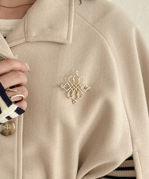 apres jour clair】ニュアンスデザインブローチ【ZOZOTOWN限定アイテム