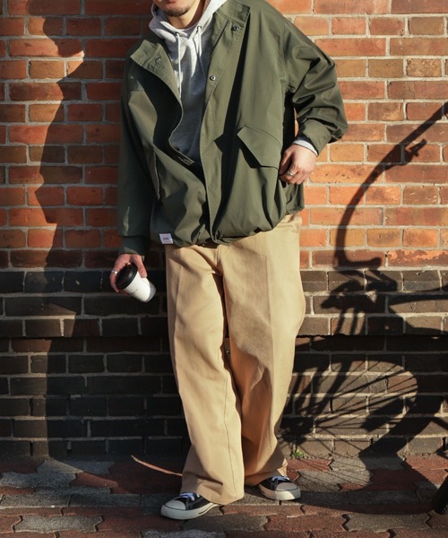 UNCORD(アンコード)の「【UNCORD】 スタンドネック ショート モッズコート / スタンド ミニタリージャケット(ブルゾン・メンズ・ベージュ/ブラック/カーキ・MEDIUM/LARGE)」の19枚目の写真