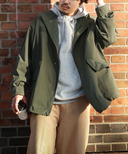 UNCORD(アンコード)の「【UNCORD】 スタンドネック ショート モッズコート / スタンド ミニタリージャケット(ブルゾン・メンズ・ベージュ/ブラック/カーキ・MEDIUM/LARGE)」の21枚目の写真