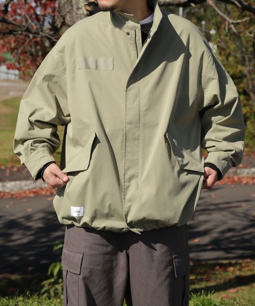 UNCORD(アンコード)の「【UNCORD】 スタンドネック ショート モッズコート / スタンド ミニタリージャケット(ブルゾン・メンズ・ベージュ/ブラック/カーキ・MEDIUM/LARGE)」の11枚目の写真