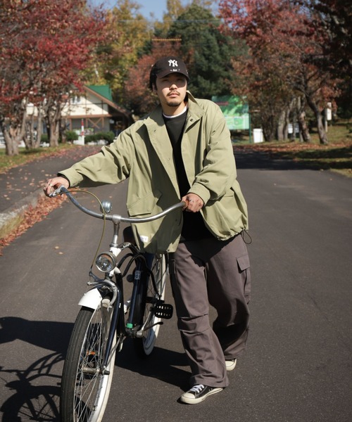 UNCORD(アンコード)の「【UNCORD】 スタンドネック ショート モッズコート / スタンド ミニタリージャケット(ブルゾン・メンズ・ベージュ/ブラック/カーキ・MEDIUM/LARGE)」の16枚目の写真