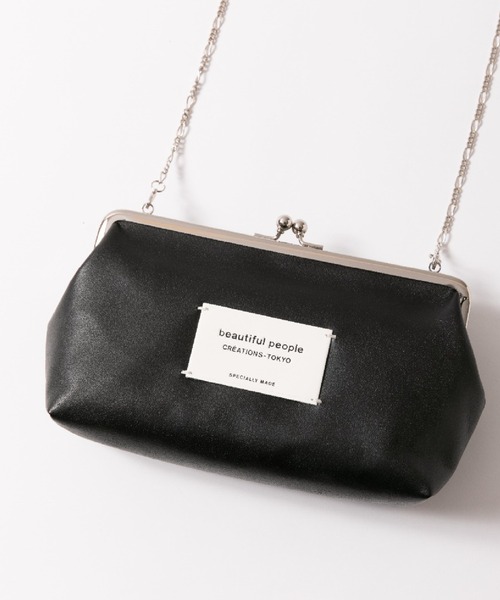 beautiful people（ビューティフルピープル）の「oblong clasp pouch（ポーチ・レディース・アイボリー/グレイッシュベージュ/グレー/ブラック/グリーン/ピンク・FREE）」の8枚目の写真
