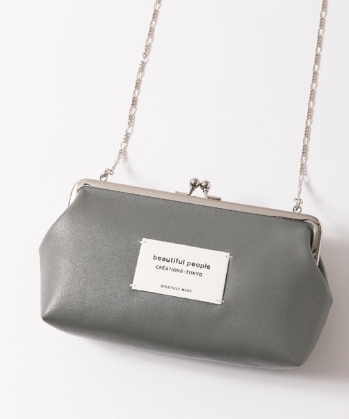 beautiful people（ビューティフルピープル）の「oblong clasp pouch（ポーチ・レディース・アイボリー/グレイッシュベージュ/グレー/ブラック/グリーン/ピンク・FREE）」の9枚目の写真