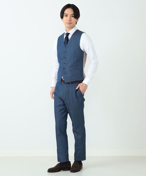 BEAMS HEART ストレッチデニムスーツ3ピースセットアップ 【公式通販】 BEAMS HEART ストレッチデニムスーツ3ピースセットアップ 【公式通販】