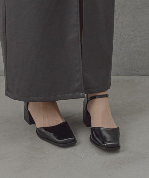 tukn.（トゥクン）の「【tukn.トゥクン】走れる ストラップパンプス/スクエアトゥパンプス 結婚式 二次会　パーティー 走れるパンプス（パンプス・レディース・ブラック/アイボリー・23.5cm/23.0cm/24.0cm/24.5cm/24cm/22.5cm）」の12枚目の写真