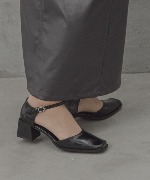 tukn.（トゥクン）の「【tukn.トゥクン】走れる ストラップパンプス/スクエアトゥパンプス 結婚式 二次会　パーティー 走れるパンプス（パンプス・レディース・ブラック/アイボリー・23.5cm/23.0cm/24.0cm/24.5cm/24cm/22.5cm）」の14枚目の写真