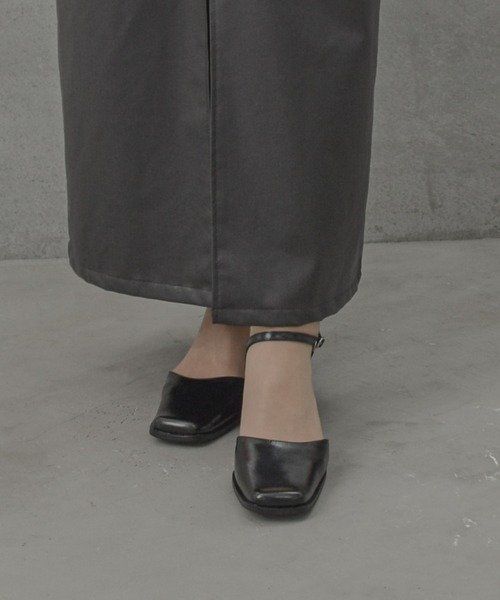 tukn.（トゥクン）の「【tukn.トゥクン】走れる ストラップパンプス/スクエアトゥパンプス 結婚式 二次会　パーティー 走れるパンプス（パンプス・レディース・ブラック/アイボリー・23.5cm/23.0cm/24.0cm/24.5cm/24cm/22.5cm）」の21枚目の写真