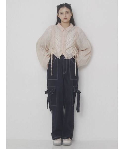 merry jenny（メリージェニー）の「カットアウトflowerサーマルtops（Tシャツ/カットソー・レディース・ライトブルー/ピンク・FREE）」の19枚目の写真