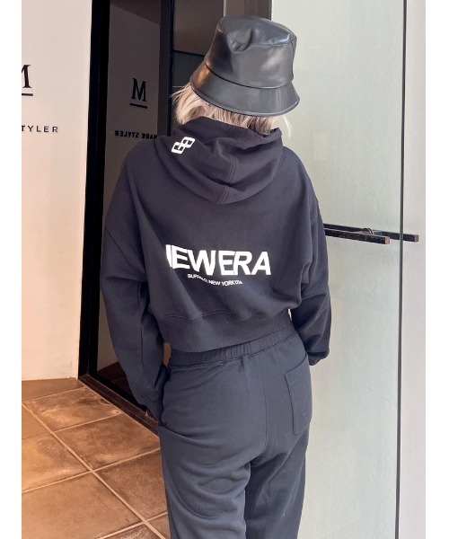 GYDA(ジェイダ)の「GYDA×NEWERA シ ョートスウェット パーカー(パーカー・レディース・アイボリー/ブラック・FREE)」の18枚目の写真
