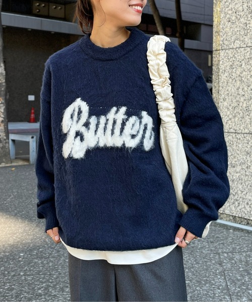 CPCM(シーピーシーエム)の「モヘアライクモチーフニット(ニット/セーター・メンズ・ネイビー/ブラック/オフホワイト・MEDIUM/LARGE)」の9枚目の写真