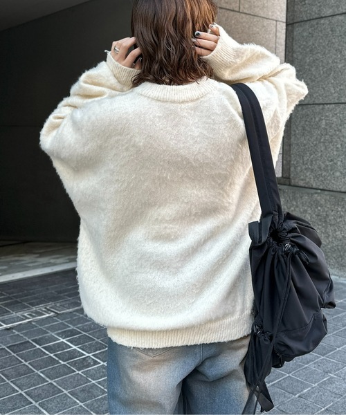 CPCM(シーピーシーエム)の「モヘアライクモチーフニット(ニット/セーター・メンズ・ネイビー/ブラック/オフホワイト・MEDIUM/LARGE)」の20枚目の写真