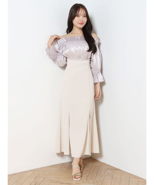 MERCURYDUO(マーキュリーデュオ)の「オフショルヘムバルーンブラウス(シャツ/ブラウス・レディース・サーモンピンク/ラベンダー/オフホワイト・FREE)」の11枚目の写真