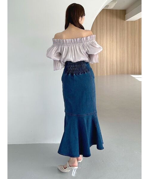 MERCURYDUO(マーキュリーデュオ)の「オフショルヘムバルーンブラウス(シャツ/ブラウス・レディース・サーモンピンク/ラベンダー/オフホワイト・FREE)」の17枚目の写真