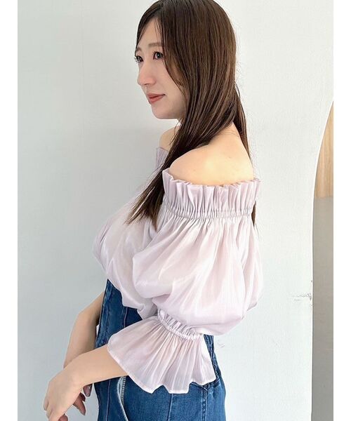MERCURYDUO(マーキュリーデュオ)の「オフショルヘムバルーンブラウス(シャツ/ブラウス・レディース・サーモンピンク/ラベンダー/オフホワイト・FREE)」の20枚目の写真