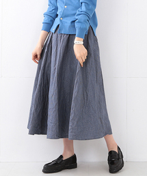 BEAMS BOY | BEAMS BOY / インディゴ ストライプ サーキュラー②(スカート)