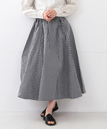 BEAMS BOY | BEAMS BOY / インディゴ ストライプ サーキュラー②(スカート)