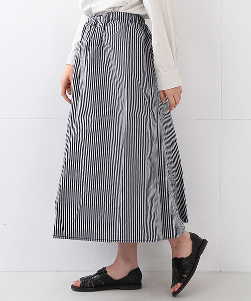 BEAMS BOY（ビームスボーイ）の「BEAMS BOY / インディゴ ストライプ サーキュラー②（スカート・レディース・ブルー/インディゴブルー/ネイビー・ONE SIZE）」の17枚目の写真