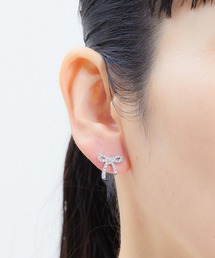 Zoule（ゾーラ）の「Zoule ゾーラ:petit ribbon　ピアス（ピアス（両耳用））」