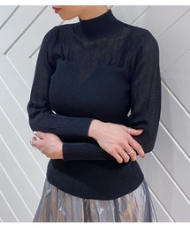 Desert　Rose | 【DESERT ROSE/デザートローズ】リブビスチェ風ハイネックプルオーバー(ニット/セーター)