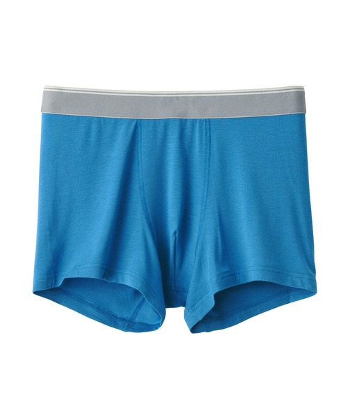 無印良品(ムジルシリョウヒン)の「紳士 なめらか 前閉じローライズボクサーパンツ(ボクサーパンツ・メンズ・スモーキーグリーン系1/ネイビー系7/ダークグリーン/ライトグリーン/ダークグレー/ブルー/ネイビー系/ダークグリーン系1/ブラック・M/L/XL/S)」の7枚目の写真