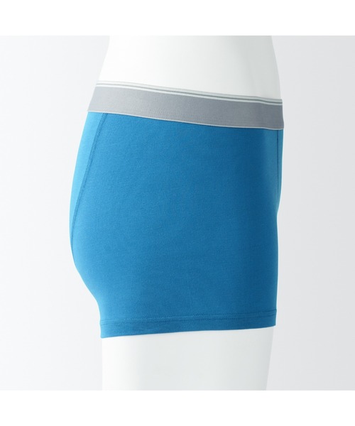 無印良品(ムジルシリョウヒン)の「紳士 なめらか 前閉じローライズボクサーパンツ(ボクサーパンツ・メンズ・スモーキーグリーン系1/ネイビー系7/ダークグリーン/ライトグリーン/ダークグレー/ブルー/ネイビー系/ダークグリーン系1/ブラック・M/L/XL/S)」の12枚目の写真