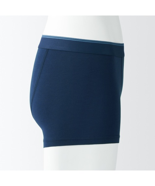 無印良品(ムジルシリョウヒン)の「紳士 なめらか 前閉じローライズボクサーパンツ(ボクサーパンツ・メンズ・スモーキーグリーン系1/ネイビー系7/ダークグリーン/ライトグリーン/ダークグレー/ブルー/ネイビー系/ダークグリーン系1/ブラック・M/L/XL/S)」の16枚目の写真